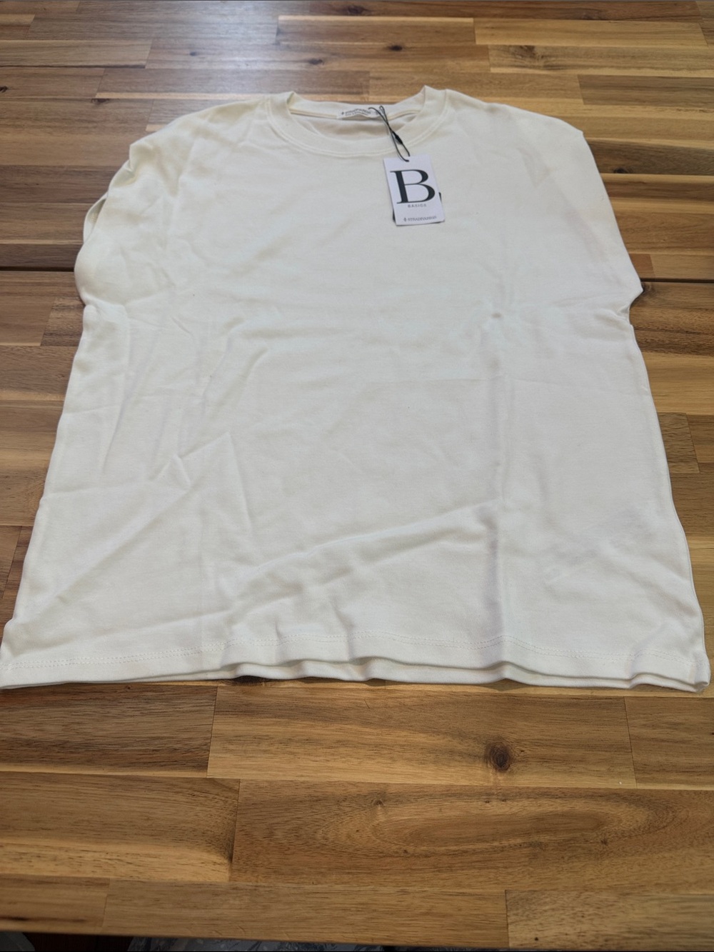 stradivarius Off-White Short Sleeve